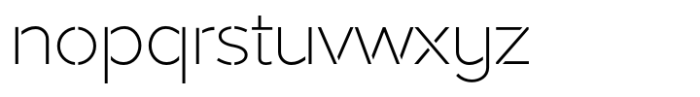Akwa Stencil Extra Light Font LOWERCASE