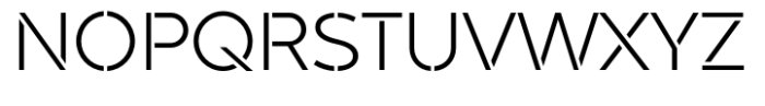 Akwa Stencil Light Font UPPERCASE