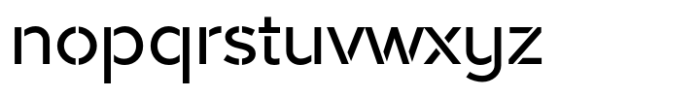 Akwa Stencil Medium Font LOWERCASE