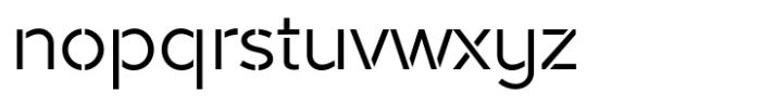 Akwa Stencil Regular Font LOWERCASE