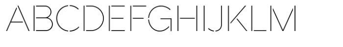 Akwa Stencil Thin Font UPPERCASE
