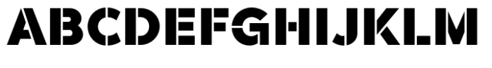 Akwa Stencil Ultra Black Font UPPERCASE