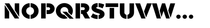 Akwa Stencil Ultra Black Font UPPERCASE