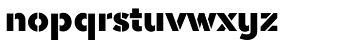 Akwa Stencil Ultra Black Font LOWERCASE