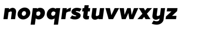 Akwa Ultra Black Oblique Font LOWERCASE