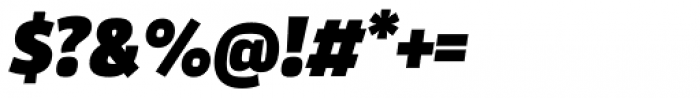 Akwe Pro Black Italic Font OTHER CHARS