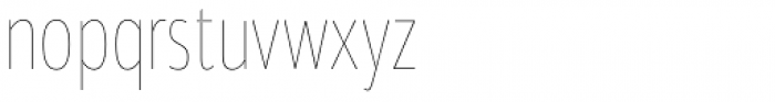 Akwe Pro Con Hairline Font LOWERCASE