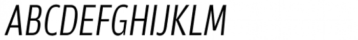 Akwe Pro Con Light Italic Font UPPERCASE