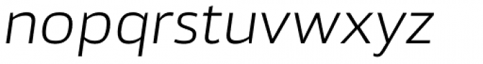Akwe Pro Ext Light Italic Font LOWERCASE