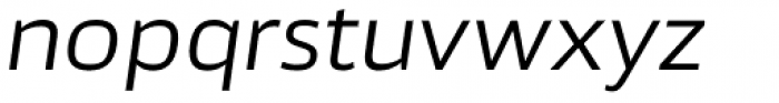 Akwe Pro Ext Regular Italic Font LOWERCASE