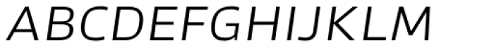 Akwe Pro Ext SC Light Italic Font LOWERCASE
