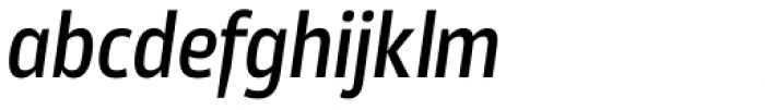 Akwe Pro Nar Medium Italic Font LOWERCASE