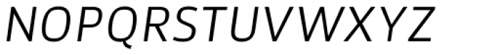 Akwe Pro SC Light Italic Font LOWERCASE