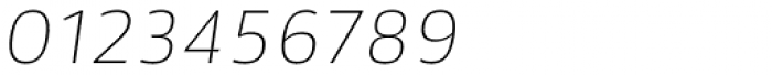 Akwe Pro SC Thin Italic Font OTHER CHARS