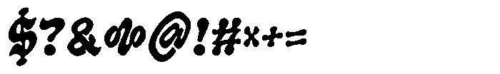Akyra 35 Rough Font OTHER CHARS