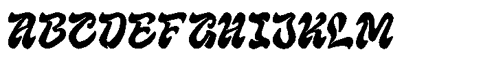 Akyra 35 Rough Font UPPERCASE