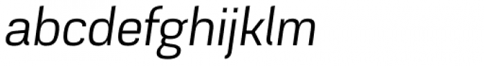 Akzentica 4F Italic Font LOWERCASE