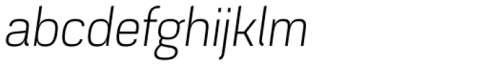 Akzentica 4F Light Italic Font LOWERCASE