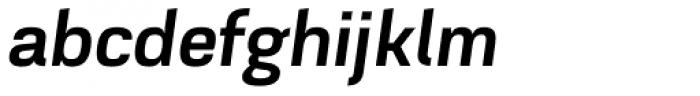 Akzentica 4F SemiBold Italic Font LOWERCASE