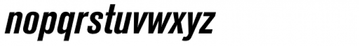 Akzidenz-Grotesk BQ Bold Condensed Italic Font LOWERCASE