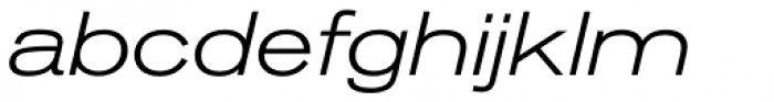 Akzidenz-Grotesk BQ Light Extended Italic Font LOWERCASE