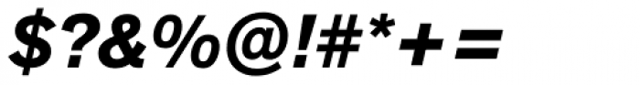 Akzidenz-Grotesk Next Bold Italic Font OTHER CHARS