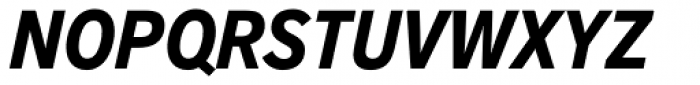 Akzidenz-Grotesk Next Cond Bold Italic Font UPPERCASE