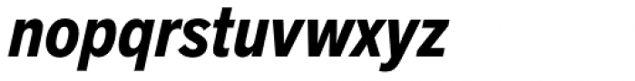 Akzidenz-Grotesk Next Cond Bold Italic Font LOWERCASE