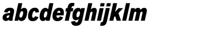 Akzidenz-Grotesk Next Cond ExtraBold Italic Font LOWERCASE