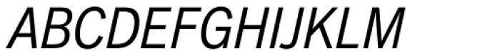 Akzidenz-Grotesk Next Cond Italic Font UPPERCASE