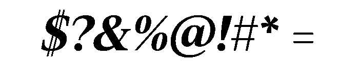 Aktuell BoldItalic Font OTHER CHARS