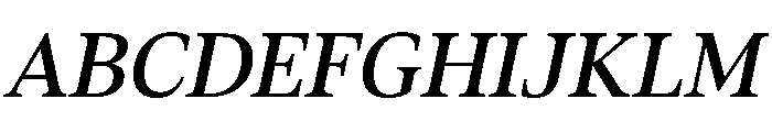 Aktuell MediumItalic Font UPPERCASE