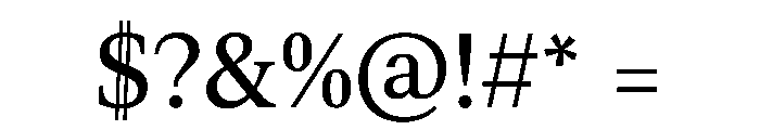 Aktuell Normal Font OTHER CHARS