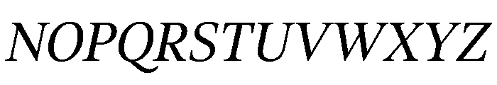 Aktuell NormalItalic Font UPPERCASE