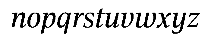 Aktuell NormalItalic Font LOWERCASE