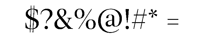AktuellDisplay Blond Font OTHER CHARS