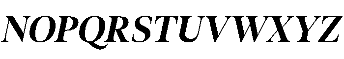 AktuellDisplay BoldItalic Font UPPERCASE