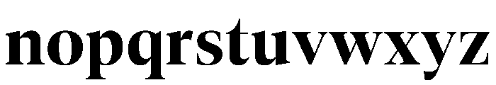 AktuellDisplay Bold Font LOWERCASE