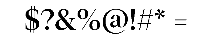 AktuellDisplay Medium Font OTHER CHARS