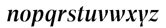 AktuellDisplay MediumItalic Font LOWERCASE
