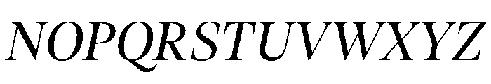 AktuellDisplay NormalItalic Font UPPERCASE