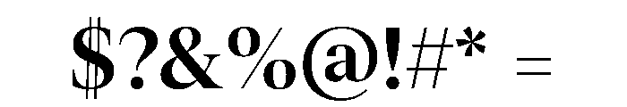 AktuellDisplay SemiBold Font OTHER CHARS