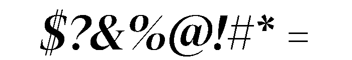 AktuellDisplay SemiBoldItalic Font OTHER CHARS