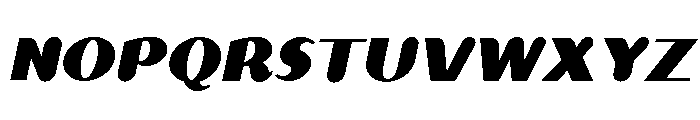Akebono Regular Italic Font UPPERCASE