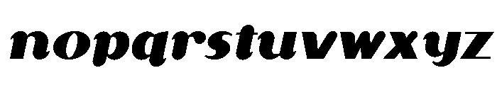 Akebono Regular Italic Font LOWERCASE