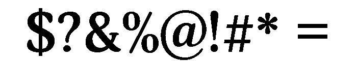 Aladin Bold Font OTHER CHARS