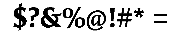 Aladin Extra Bold Font OTHER CHARS