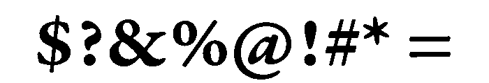 Aladin Semibold Font OTHER CHARS