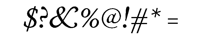 Alegreya Sc Light Italic Font OTHER CHARS