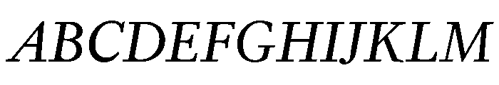 Alegreya Sc Light Italic Font UPPERCASE